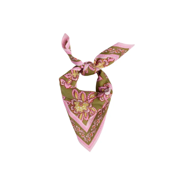Bonheur du jour - Petit foulard - Jakarta Olive