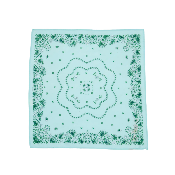 Bonheur du jour - Petit foulard -  Bandana Vert d'eau