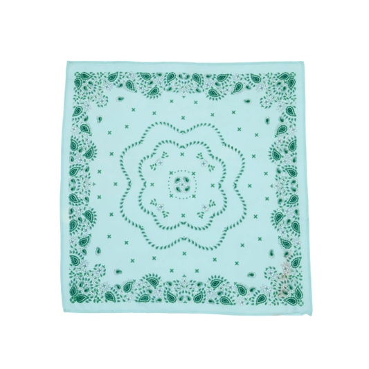 Bonheur du jour - Petit foulard -  Bandana Vert d'eau