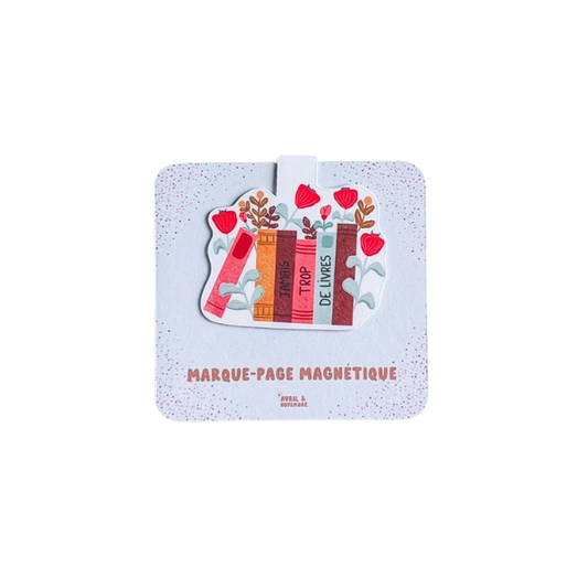 Marque-pages magnétiques - Jamais trop de livres