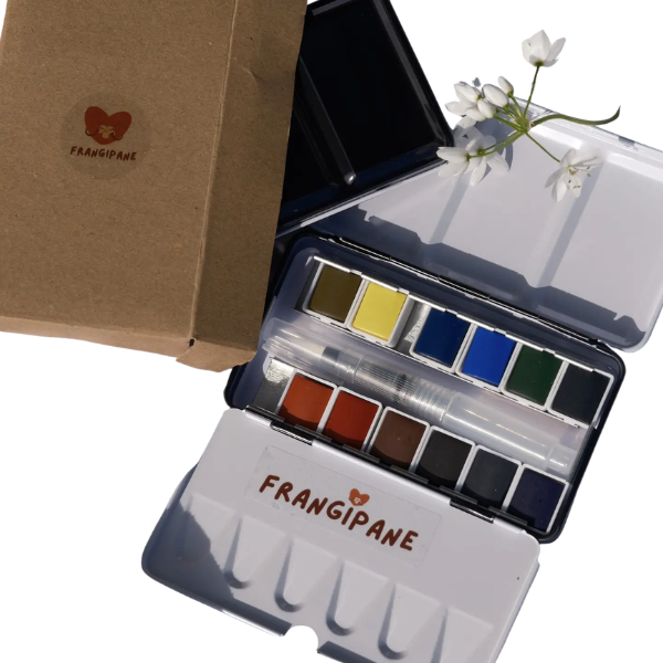 Palette d'aquarelle Frangipane – 12 godets