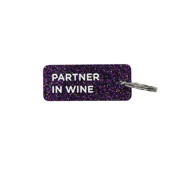 Porte-clés à paillettes - Partner in wine