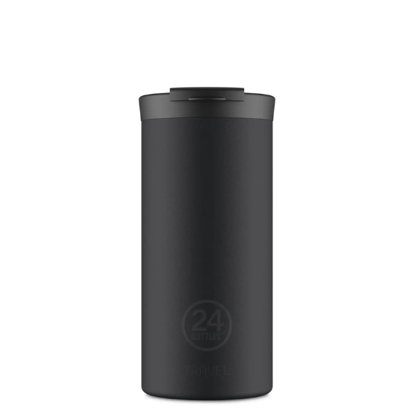 24 Bottles - Gobelet de Voyage | Noir smoking - 600 ml