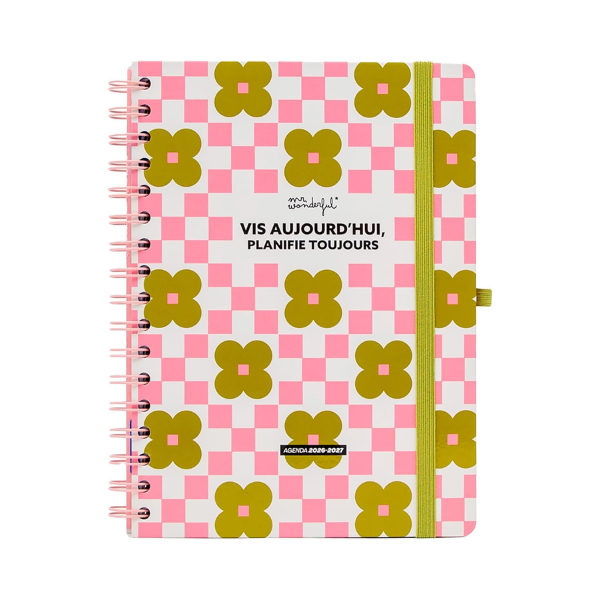 Agenda Mr. Wonderful 2026-27 Hebdomadaire - Vis aujourd’hui, planifie toujours