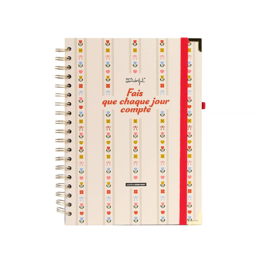 Agenda Mr. Wonderful 2026-27 Hebdomadaire Grand format - Fais que chaque jour compte
