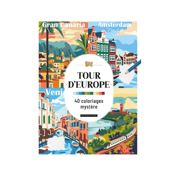 Tour d'Europe - 40 coloriages mystère