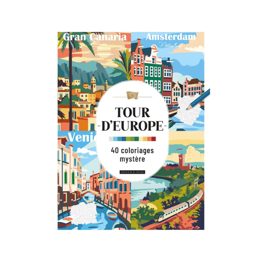 Tour d'Europe - 40 coloriages mystère