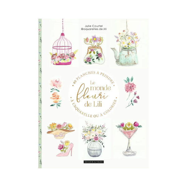 Coloriage luxe - Le monde fleuri de Lili