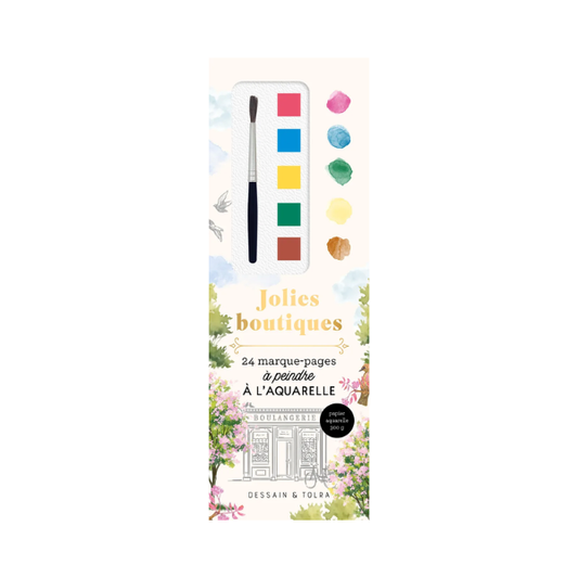 Marque-pages à peindre à l'aquarelle - Jolies boutiques