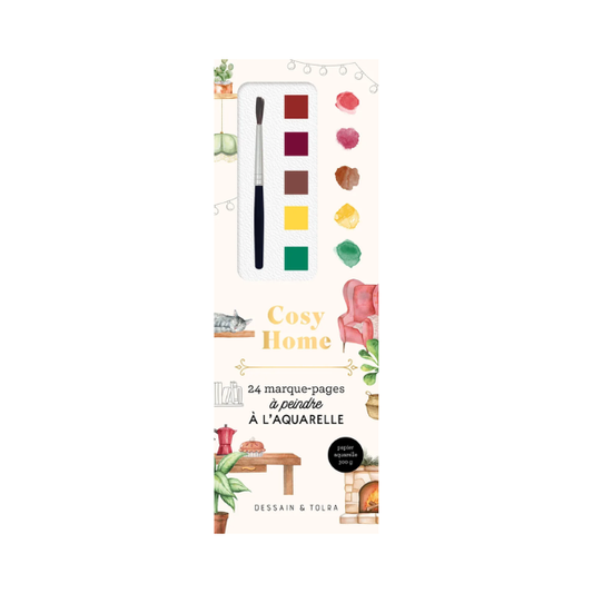 Marque-pages à peindre à l'aquarelle - Cosy Home