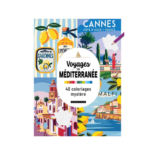 Voyages en Méditerranée - 40 coloriages mystère