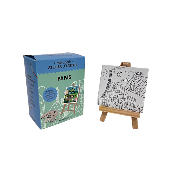 Mini kit de peinture – 3 toiles à créer - Paris