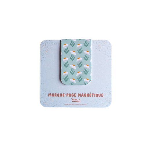 Marque-pages magnétiques - Marguerites rétro