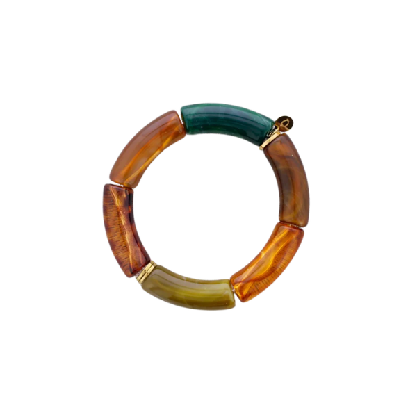 Bracelet tubes – Acier & résine