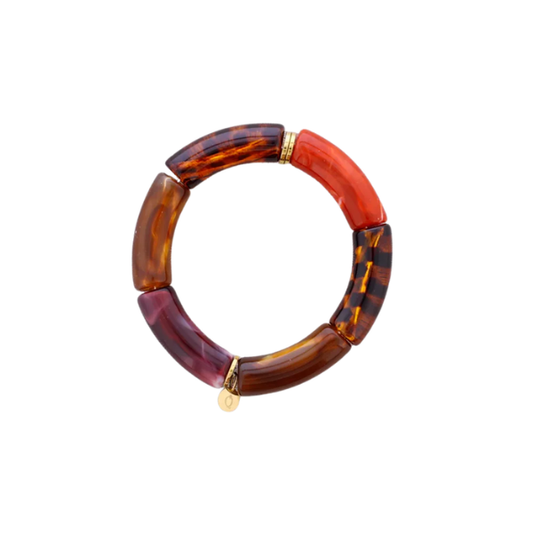 Bracelet tubes – Acier & résine