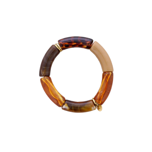 Bracelet tubes – Acier & résine