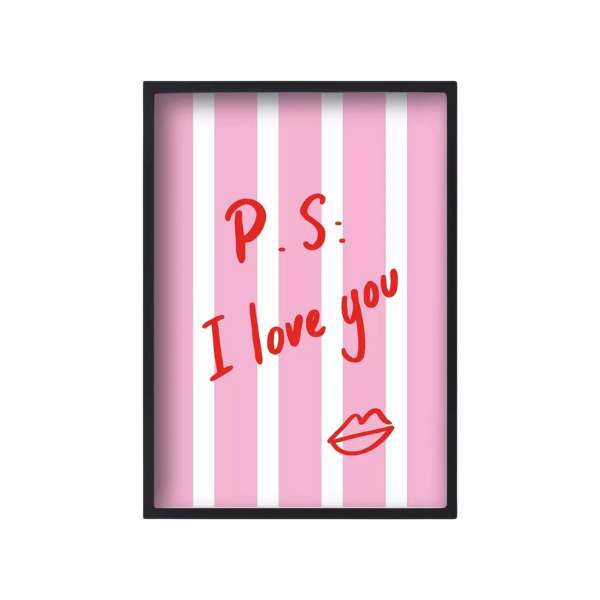 Quartier Libre - Affiche A4 P.S I Love You