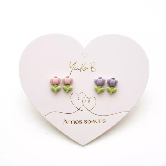 Yuko.B - Duo boucles d'oreilles "Ames Sœurs" - Aurélia