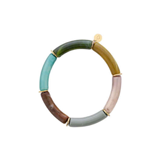 Bracelet tubes – Acier & résine
