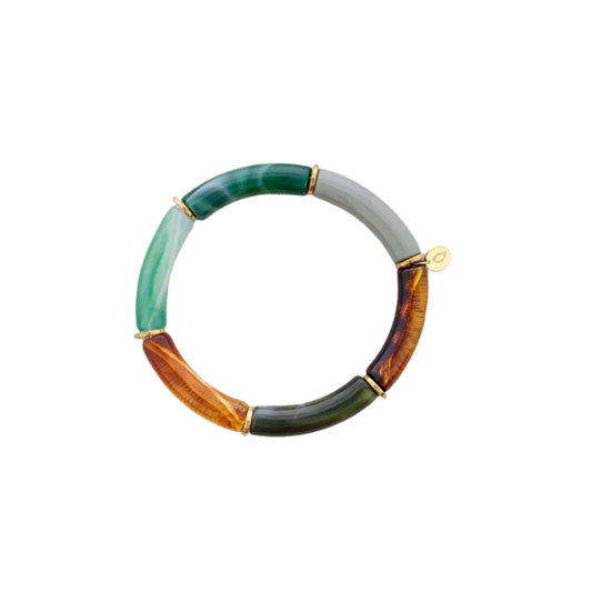 Bracelet tubes – Acier & résine
