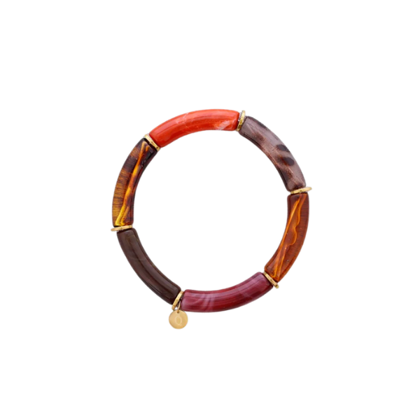 Bracelet tubes – Acier & résine