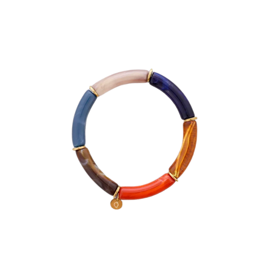 Bracelet tubes – Acier & résine