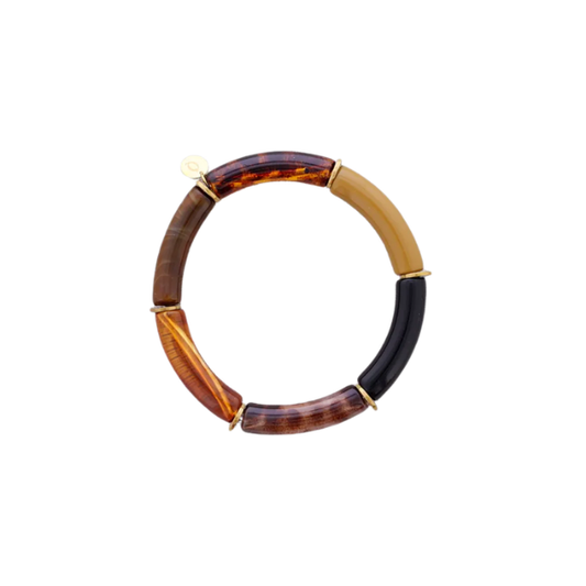 Bracelet tubes – Acier & résine