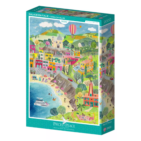 Puzzle Pièce&Peace 2000 pièces - Balade en Italie