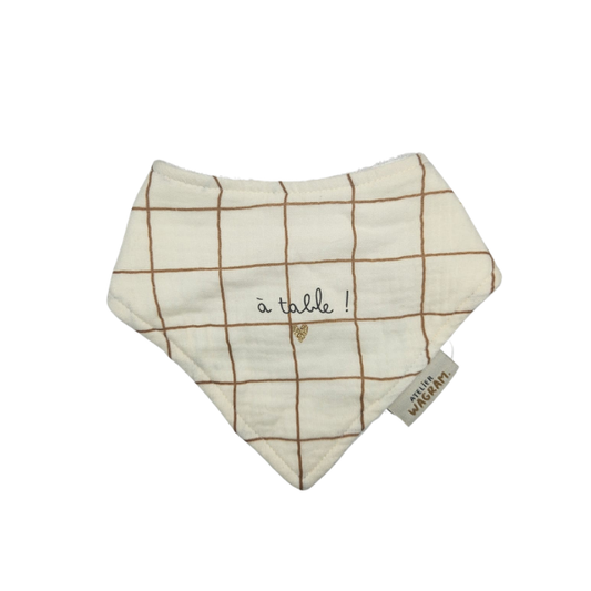 Atelier Wagram - Bavoir Bandana - A table