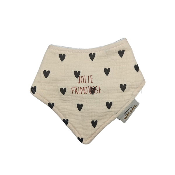 Atelier Wagram - Bavoir Bandana - Jolie frimousse