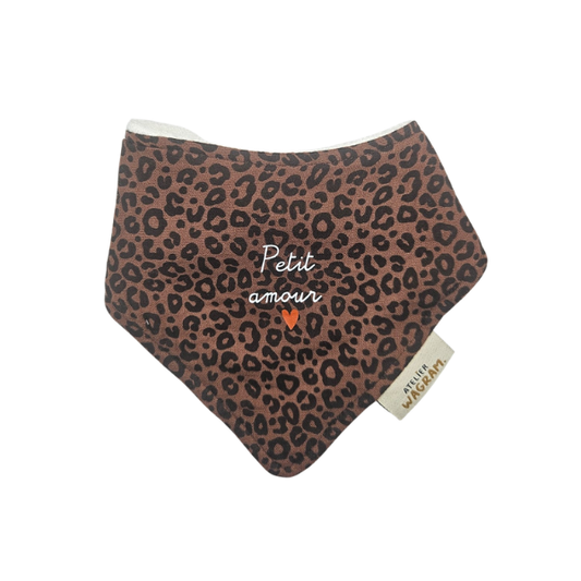 Atelier Wagram - Bavoir Bandana - Petit amour