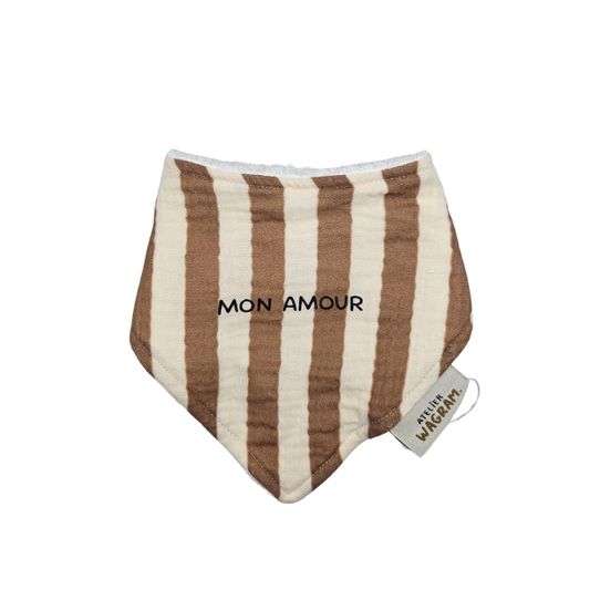 Atelier Wagram - Bavoir Bandana - Mon amour