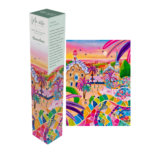 Ma Ville en Diamant – Kit de Diamond Painting Barcelone