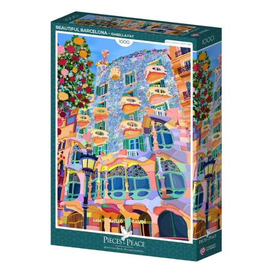 Puzzle Pieces&Peace 1000 Pièces - Beautiful Barcelone
