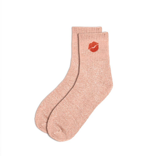 Chaussettes courtes à Paillettes "Bisou"