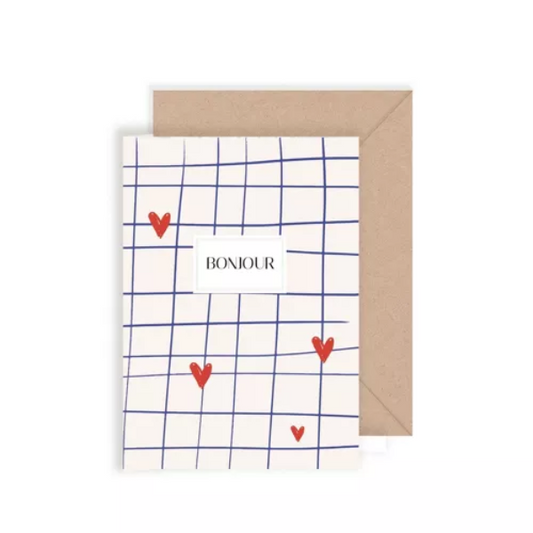Carte Double – My Lovely Thing - Bonjour Coeur