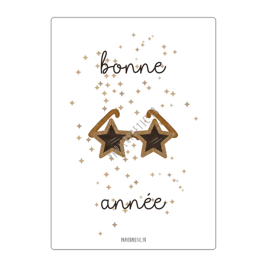 Carte "Bonne année" - PapierPoetic