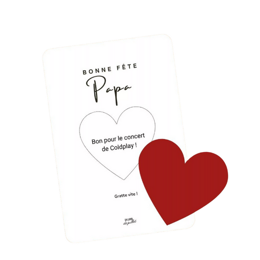 Carte à gratter - Bonne fête Papa
