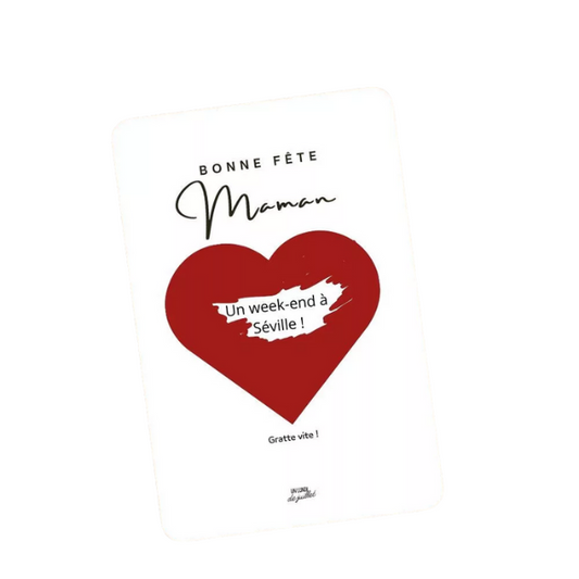 Carte à gratter - Bonne fête Maman