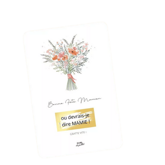 Carte à gratter - Bonne fête Maman