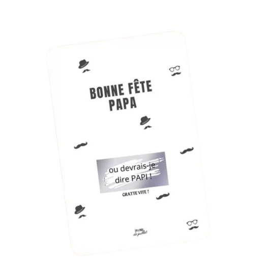 Carte à gratter - Bonne fête Papa