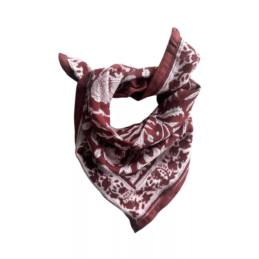 So family - Foulards Delhi Gaya Carmin 5O cm