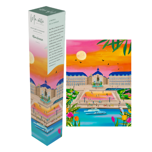 Ma Ville en Diamant – Kit de Diamond Painting Bordeaux
