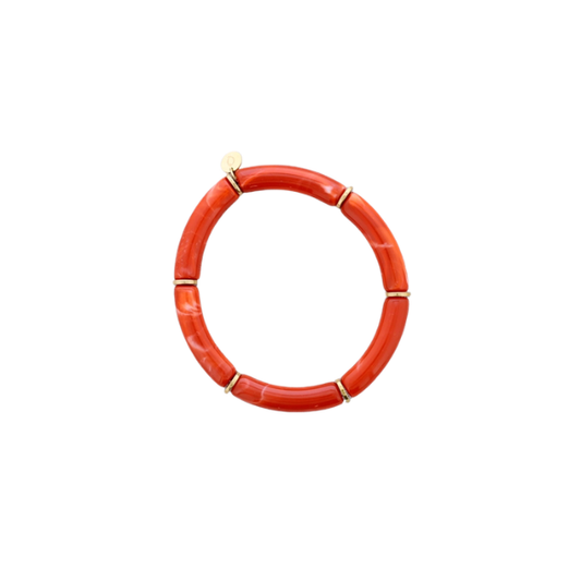 Bracelet tubes – Acier & résine