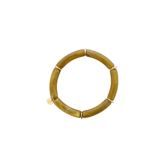 Bracelet tubes – Acier & résine