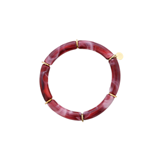 Bracelet tubes – Acier & résine