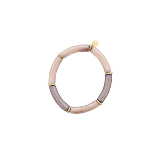 Bracelet tubes – Acier & résine