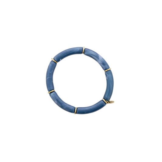 Bracelet tubes – Acier & résine