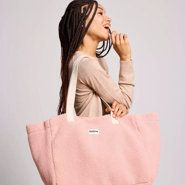 Hindbag - Cabas Teddy rose poudré