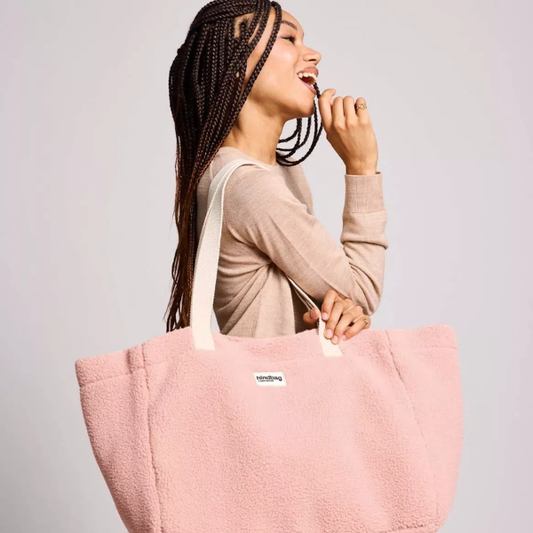 Hindbag - Cabas Teddy rose poudré